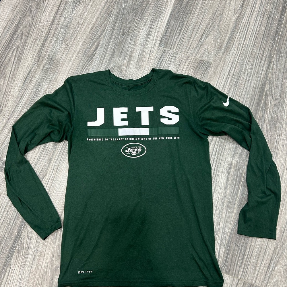 Nike Dri Fit Men's New York Jets Long Sleeve Tee